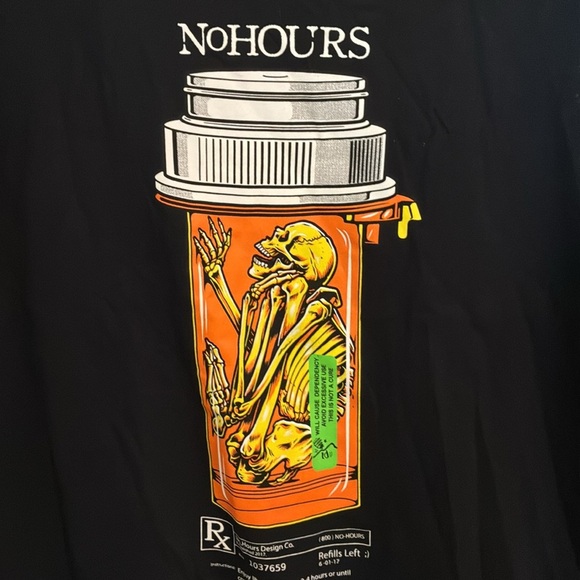 NWT No Hours Numb Print Tee Mens XL - Picture 2 of 3